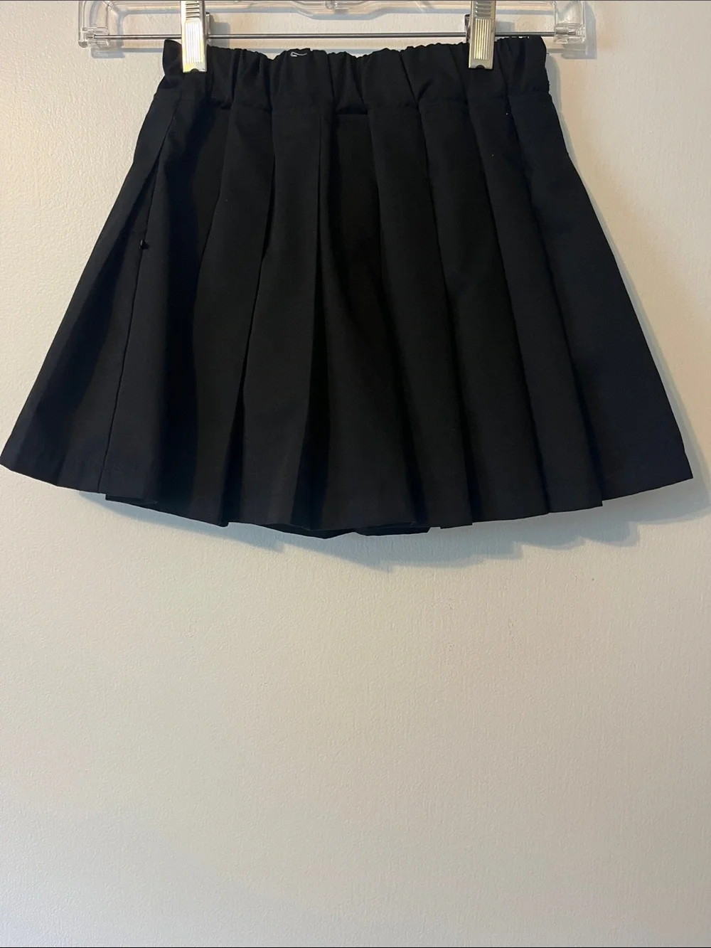 Justice Black Pleated Mini Skort with Powerpuff Patch